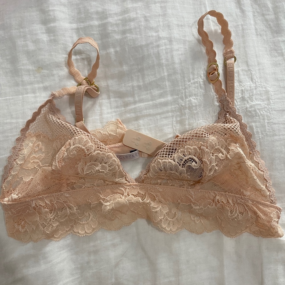 Stella McCartney lace and mesh bralete